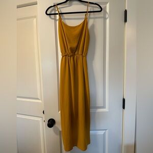Mustard Yellow Midi Dress